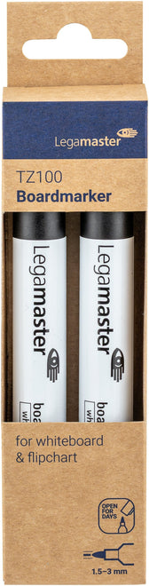 Whiteboardmarker Legamaster TZ100 2mm 2st zw