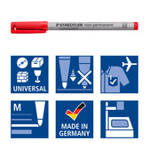 Viltstift Staedtler OHP Lumo M 315 non perm wp4 - afbeelding 7