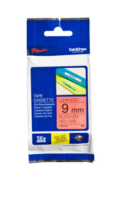 Labeltape Brother Ptouch TZe421 9mm rood