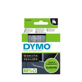 Labeltape Dymo LabelManager D1 polyester 12mm trns - afbeelding 3