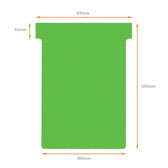 T-kaart Nobo nr.3 80mm groen 100 stuks - afbeelding 4