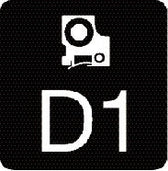 Labeltape Dymo LabelManager D1 polyester 12mm bl