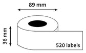 Label Etiket Quantore 99012 36x89mm adres wt - afbeelding 2
