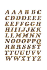 Etiket HERMA 4192 8mm letters A-Z goudfolie 61st