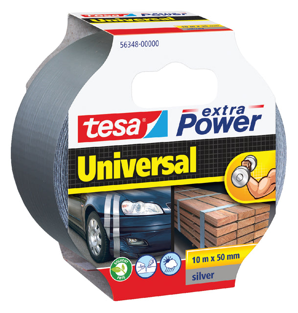 Duct tape tesa extra Power Uni 10mx50mm grijs