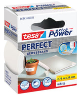 Textieltape tesa Perfect 2.75mx38mm wit