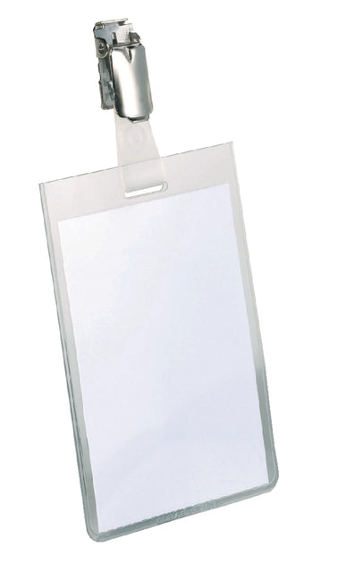 Badge Durable 8002 clip staand gesloten 90x60mm