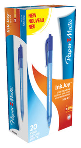 Balpen Papermate Inkjoy 100 RT M blauw - afbeelding 3