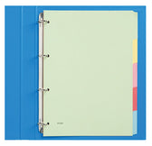 Tabblad Qbasic 4rings karton 5-delig