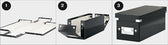 DVD-BOX LEITZ CLICK STORE 190X135X320MM ZWART - afbeelding 2