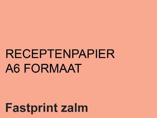Receptpapier Fastprint A6 80gr zalm