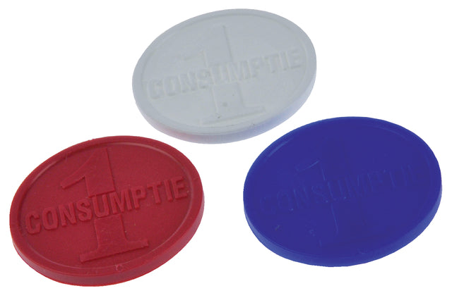 Consumptiemunt Combicraft blauw 750st