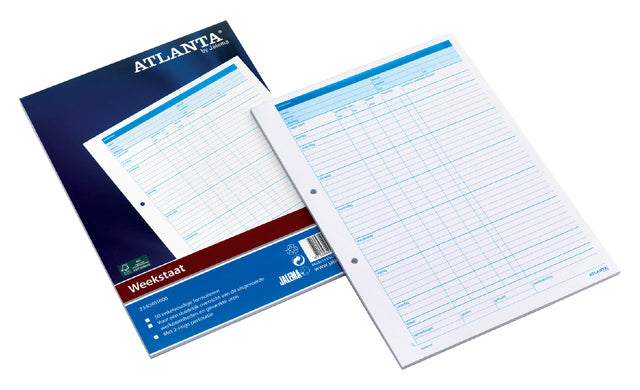 Weekstaat Djois Atl A4 297x210mm 70gr 50vel