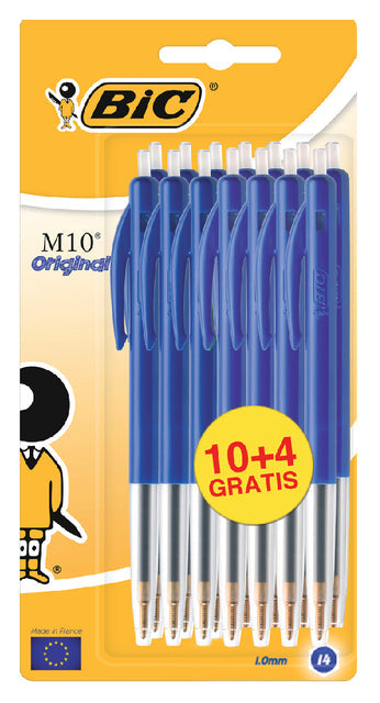 Balpen Bic M10 M blauw
