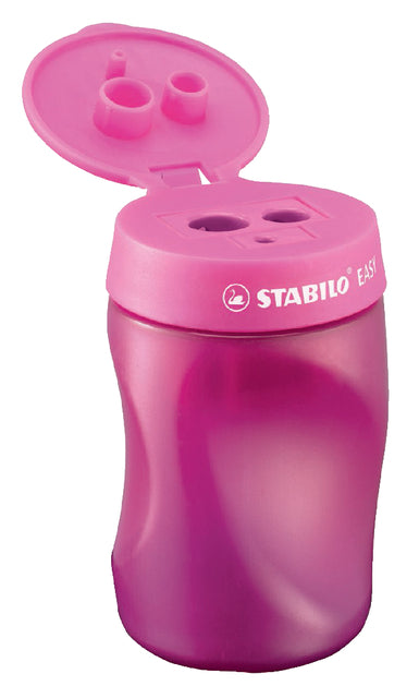 Puntenslijper STABILO Easy 4501 links roze