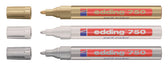 Paintmarker edding 750 oliebasis 2-4mm zilver - afbeelding 2