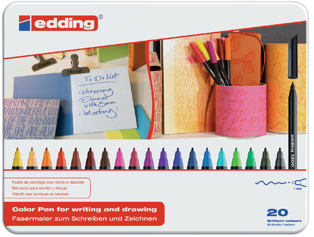 Fineliner edding 1200 fijn assorti