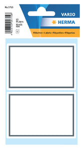Etiket HERMA 5715 53x80mm schrift grijs kader 12st