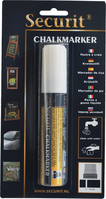 KRIJTSTIFT SECURIT SMA-720 BLOKPUNT 7-15MM WIT