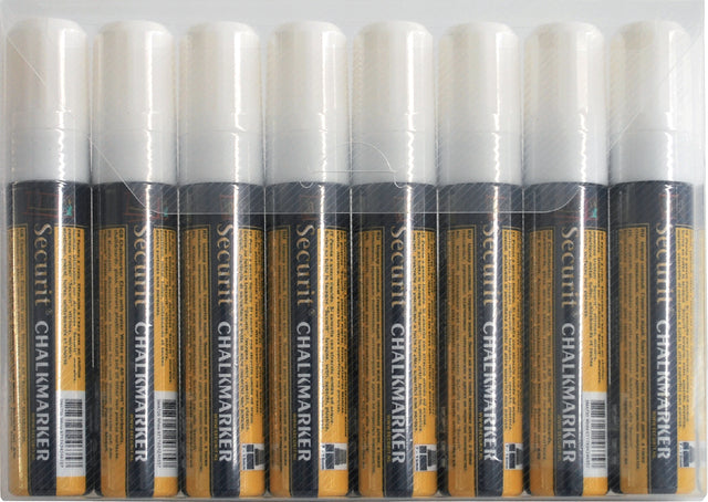 Krijtstift Securit SMA-720 blokpunt 7-15mm wit