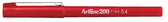 Fineliner Artline 200 rond F rood