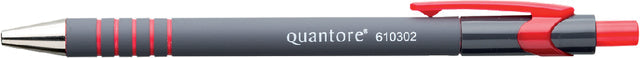 Balpen Quantore grip drukknop rood