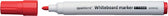 Whiteboardmarker Quantore whiteb rond 1-1.5mm rood