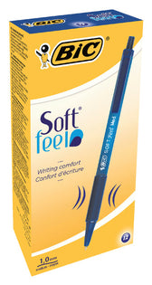 Balpen Bic soft feel clic M blauw - afbeelding 2