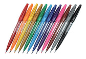 Brushstift Pentel SES15C Sign standaardkl 12st ass