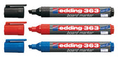Whiteboardmarker edding 363 schuin 1-5mm blauw - afbeelding 2
