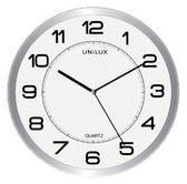 Wandklok Unilux Magnet dia 30.5cm lichtgrijs/wit