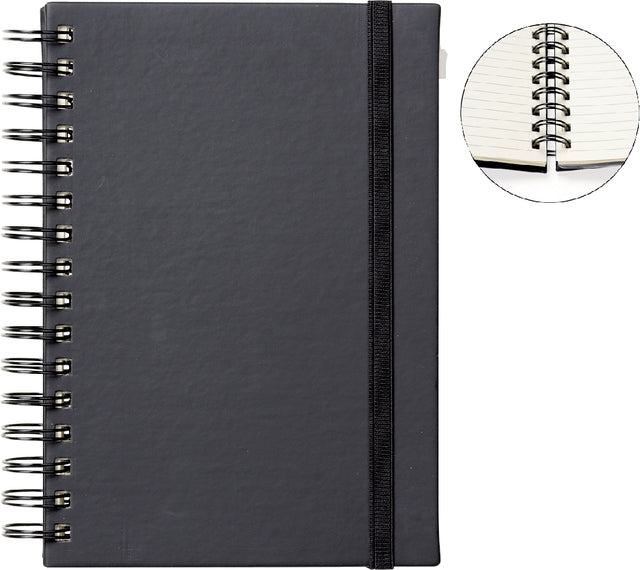 Notitieboek Quantore A5 sp lijn 192blz 80gr zwart