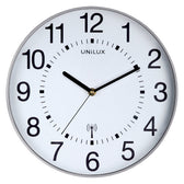 Wandklok Unilux Maxi radio dia 37.5cm lgrijs/wit