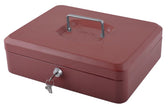 Geldkist Pavo met muntsorteerbak 300x240x90mm rood - afbeelding 2