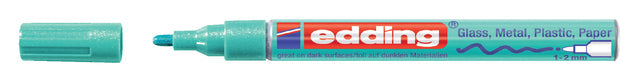 Paintmarker edding 751 oliebasis 1-2mm mtl groen
