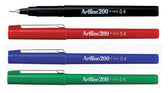 Fineliner Artline 200 rond F rood - afbeelding 2