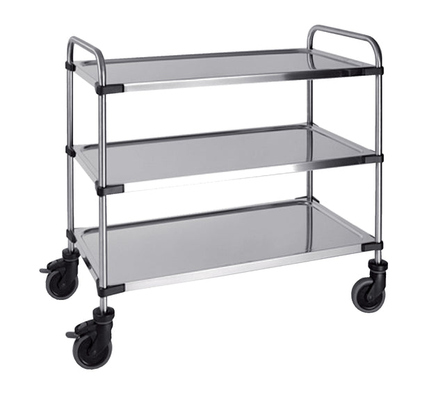 Serveerwagen 3 plateaus 870x570x950mm
