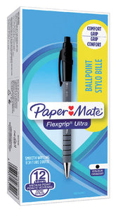 Balpen Papermate Flexgrip Ultra M zwart - afbeelding 2