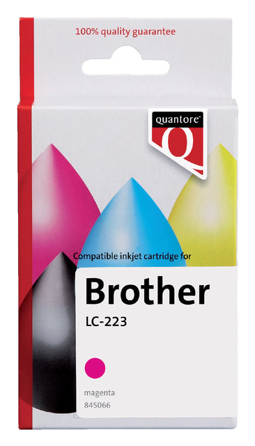 Inktcartridge Quantore Brother Lc-223 rood