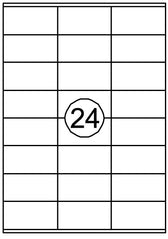 Etiket Quantore 70x36mm 2400st