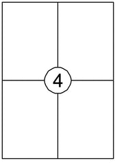 Etiket Quantore 105x148mm 400st