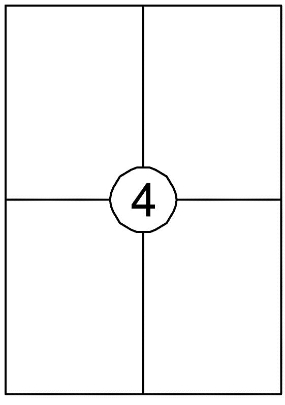 Etiket Quantore 105x148mm 400st
