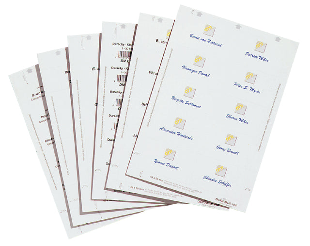 Badgekaart Durable 1455 bedrukbaar 54x90mm 200st