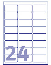 Etiket Avery L4773-20 63.5x33.9mm wit 480stuks - afbeelding 2