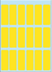 Etiket HERMA 3651 12x34mm geel 90stuks