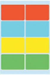 Etiket HERMA 3681 26x40mm assorti 40stuks