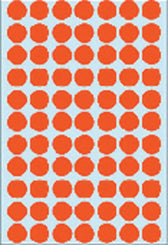 Etiket HERMA 2232 rond 13mm rood 2464stuks