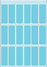 Etiket HERMA 3653 12x34mm blauw 90stuks