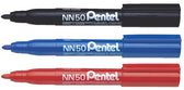 Viltstift Pentel NN50 rond 1.3-3mm rood - afbeelding 2