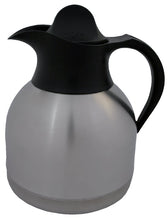 Koffiekan 1liter roestvrijstaal zwarte dop